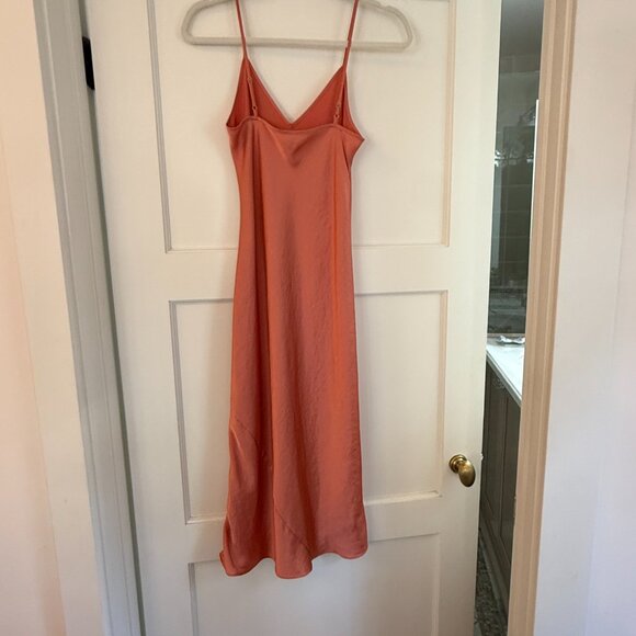 Aritzia Wilfred Only Slip Satin Midi Dress XXS - Picture 2 of 2
